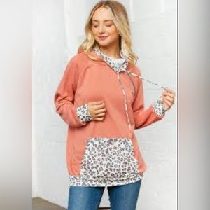 Wild Cowl Mauve Hoodie by Haptics